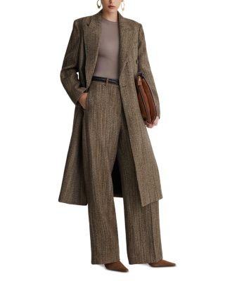 Reiss Inessa Textured Herringbone Trousers, photo 3
