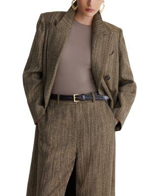 Reiss Inessa Textured Herringbone Trousers, photo 5