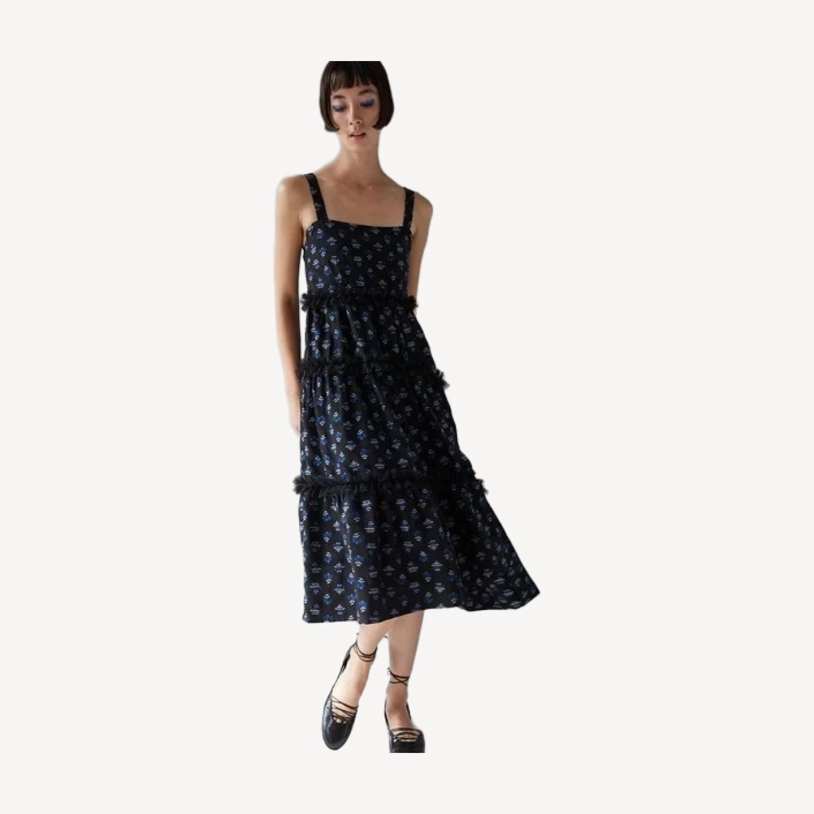 ALAYNE DRESS | JET BASKET FLORAL FIL COUPÉ
