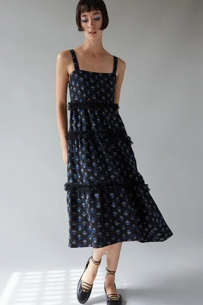 ALAYNE DRESS | JET BASKET FLORAL FIL COUPÉ