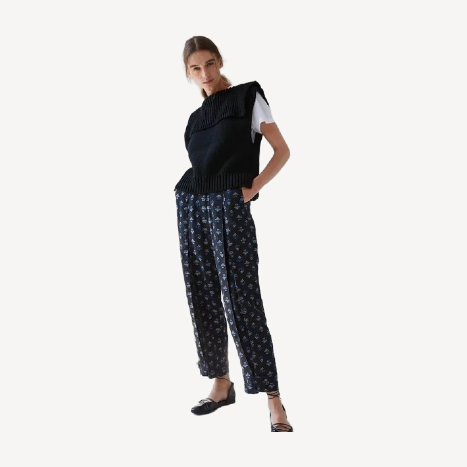 ELITA PANT | JET BASKET FLORAL FIL COUPÉ