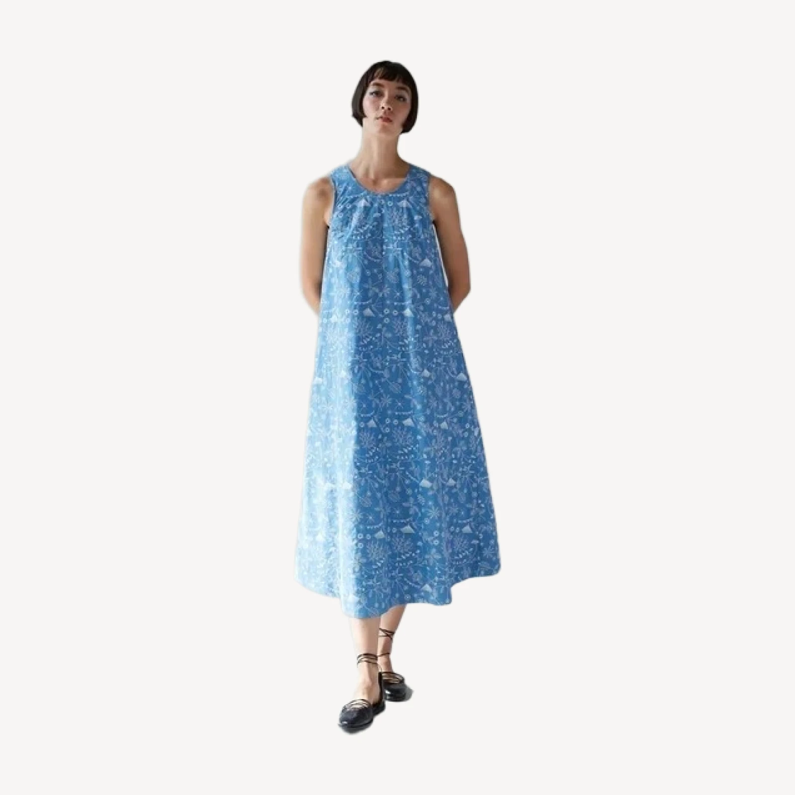 TENT DRESS | SKY MEADOW EMBROIDERY