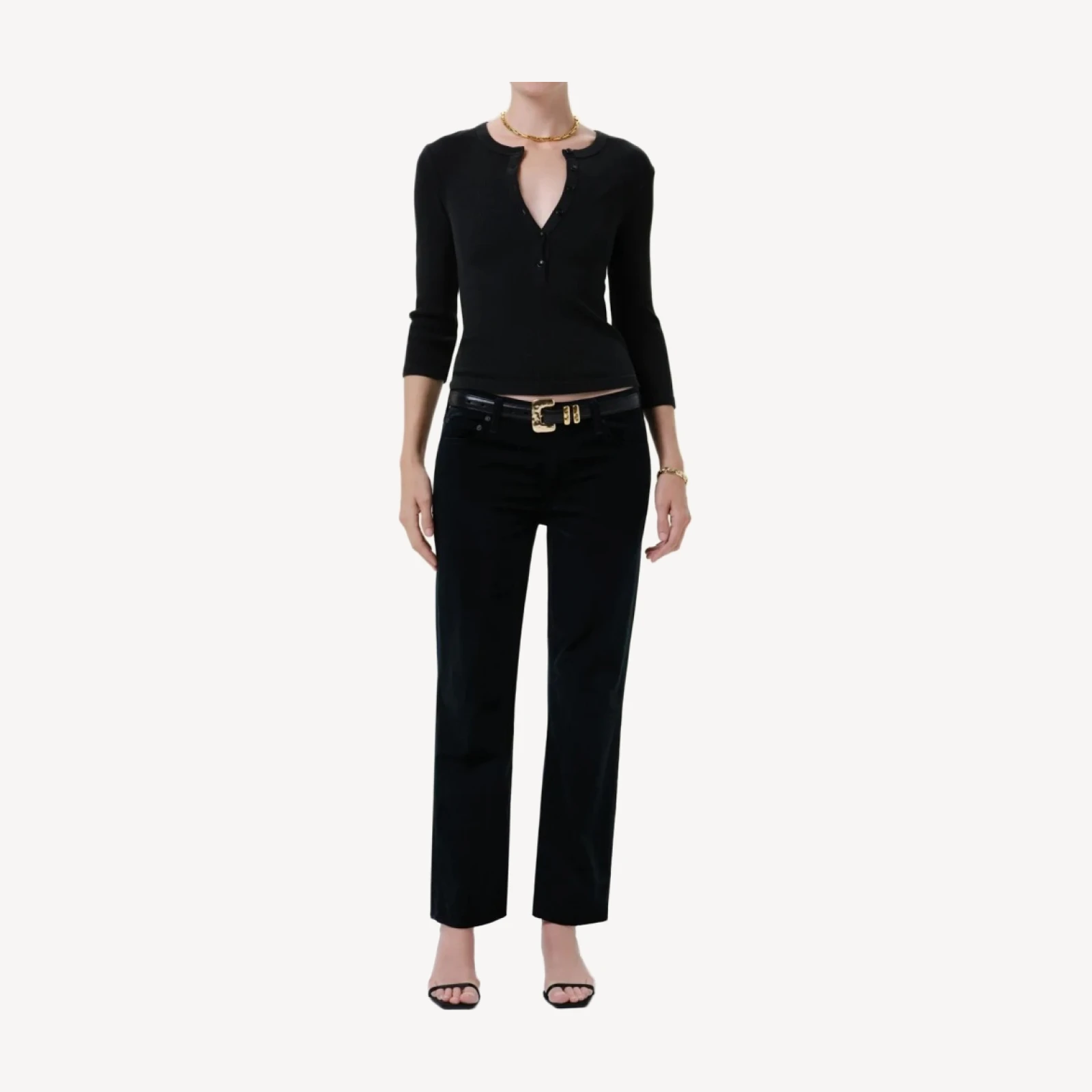 Anissa Stretch Velvet Straight Leg in Moss