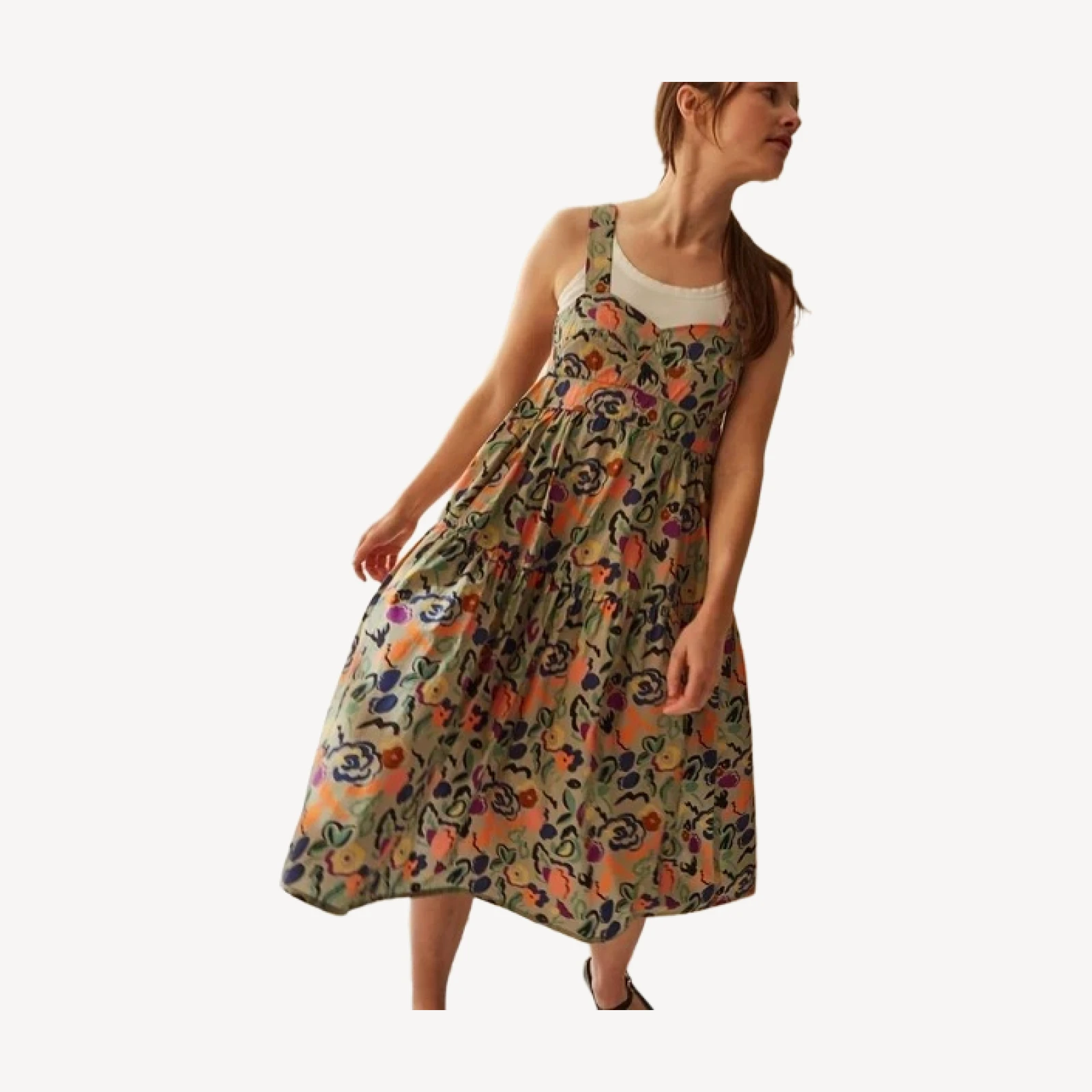 DANYA DRESS | GRAPHIC FLORAL POPLIN