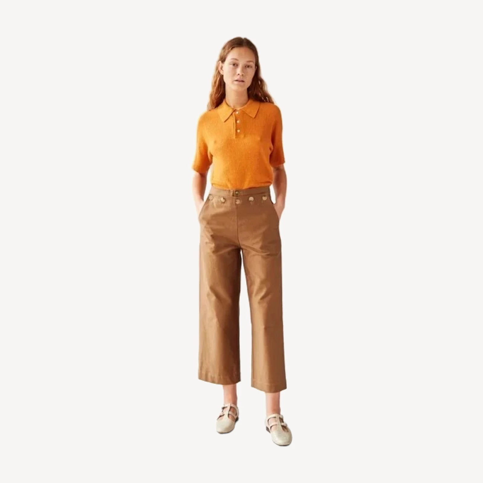 HANSLO PANT | COCOA SATIN TWILL