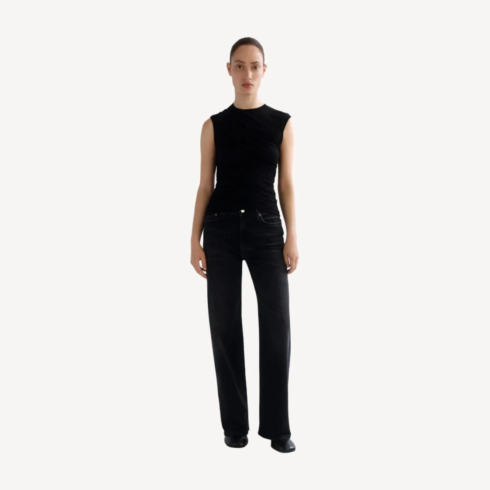 Harper Straight Jean (Weightless Stretch) in Hush