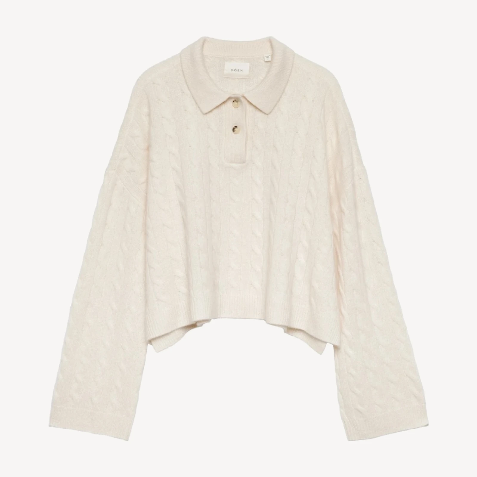 CAMBRIDGE CASHMERE SWEATER -- MAGNOLIA