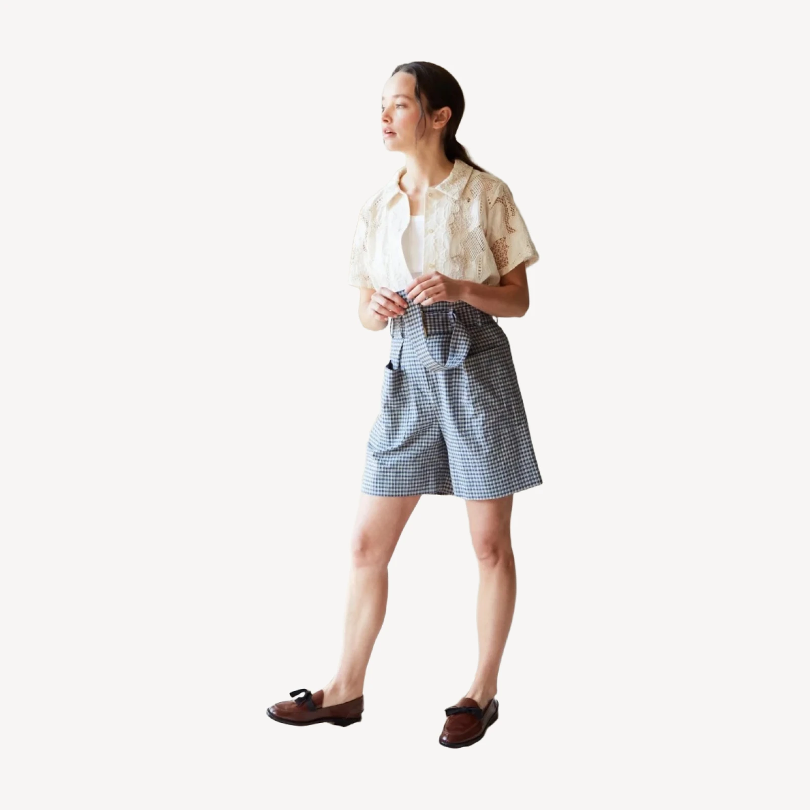 DEVON SHORT | NAVY MINI PLAID