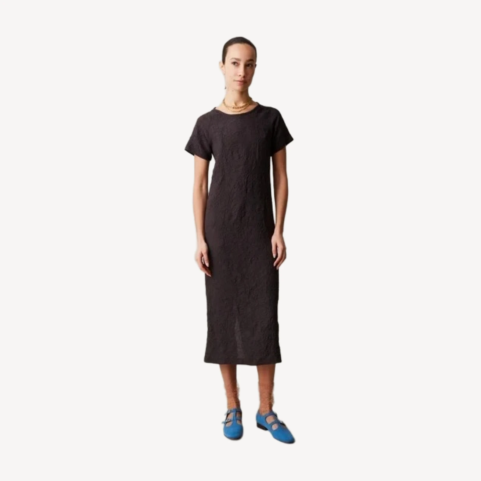 SADDIE DRESS | ESPRESSO CRINKLE VISCOSE