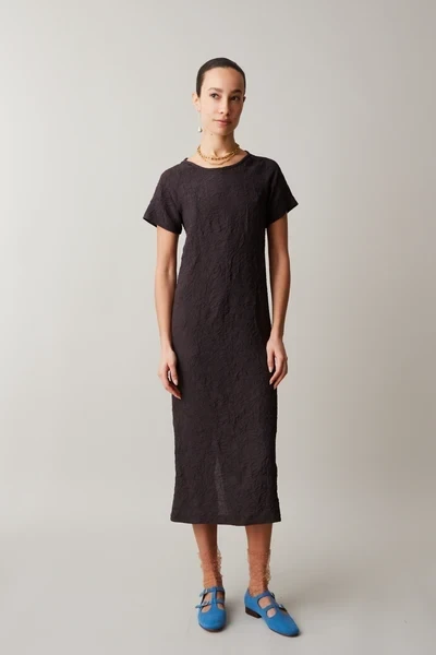 SADDIE DRESS | ESPRESSO CRINKLE VISCOSE