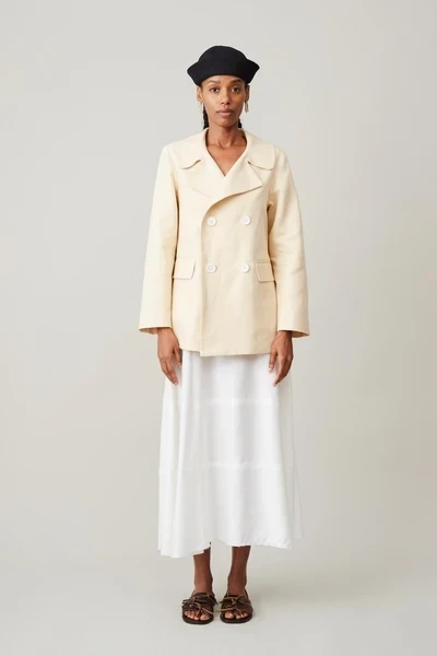 AMIRA SKIRT | CREAM TENCEL LINEN