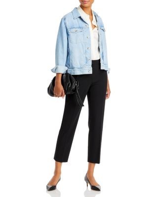 Theory Treeca Wool-Blend Cropped Pants