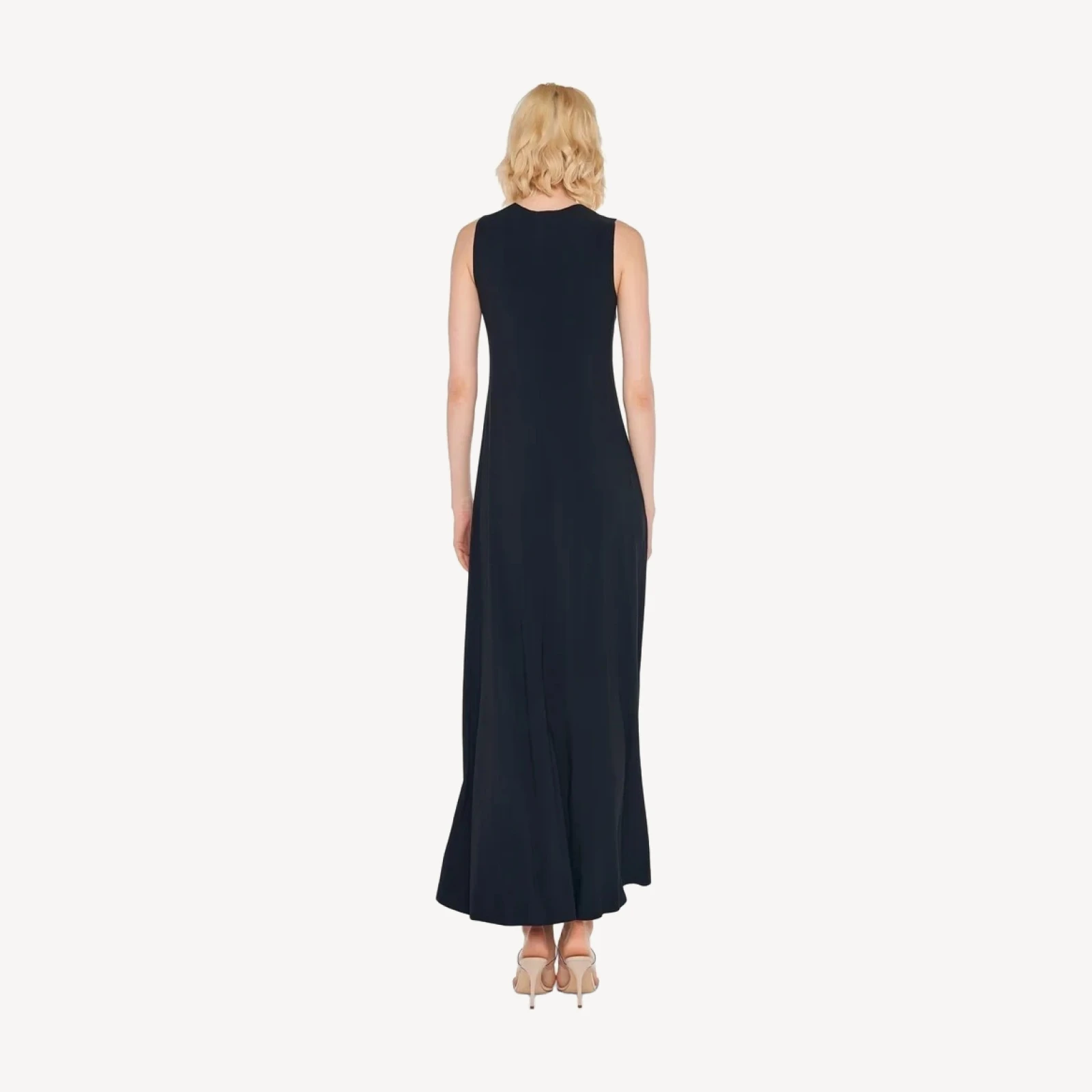 SLEEVELESS LONG SWING DRESS
