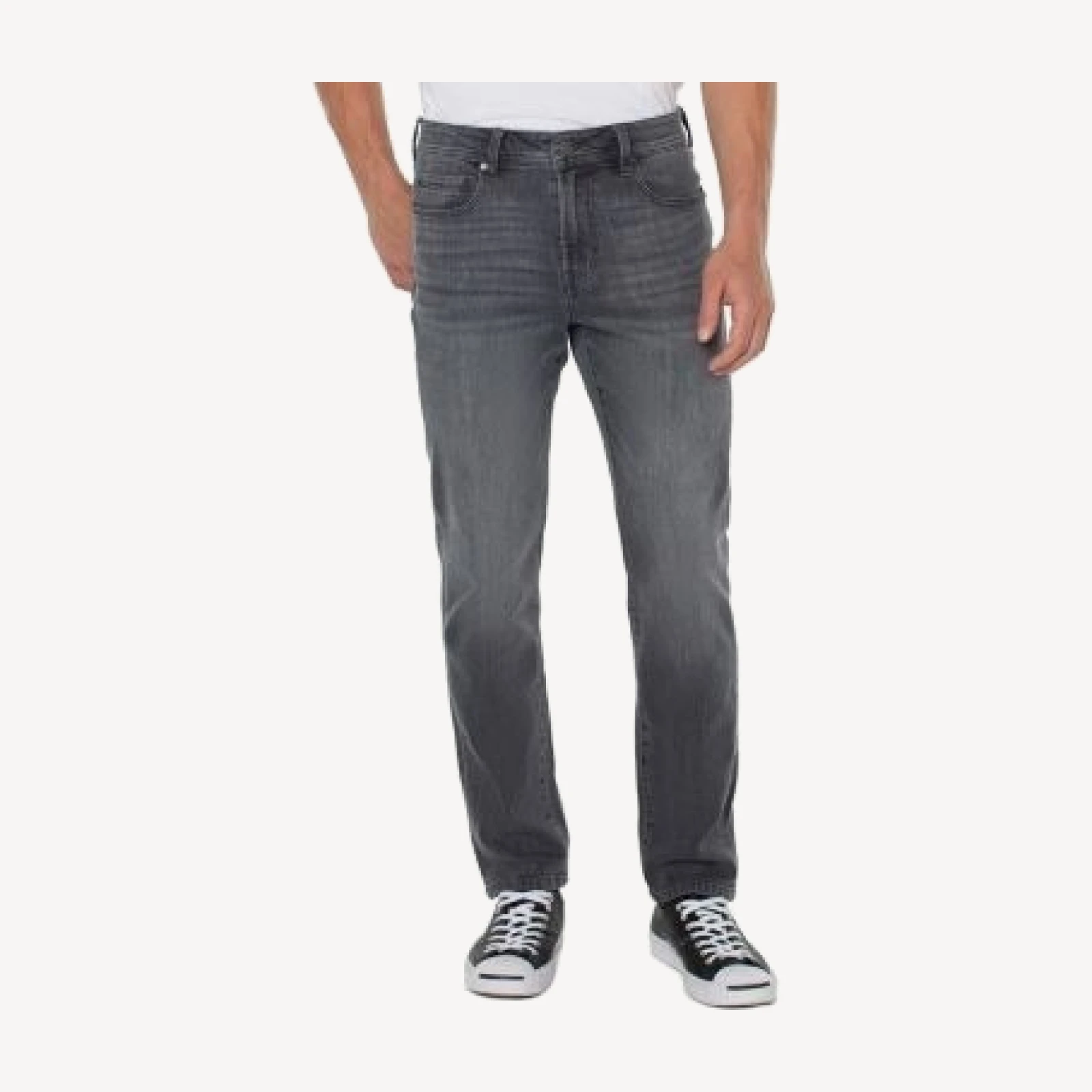 Liverpool Los Angeles Kingston Modern Straight Jeans in Greystone
