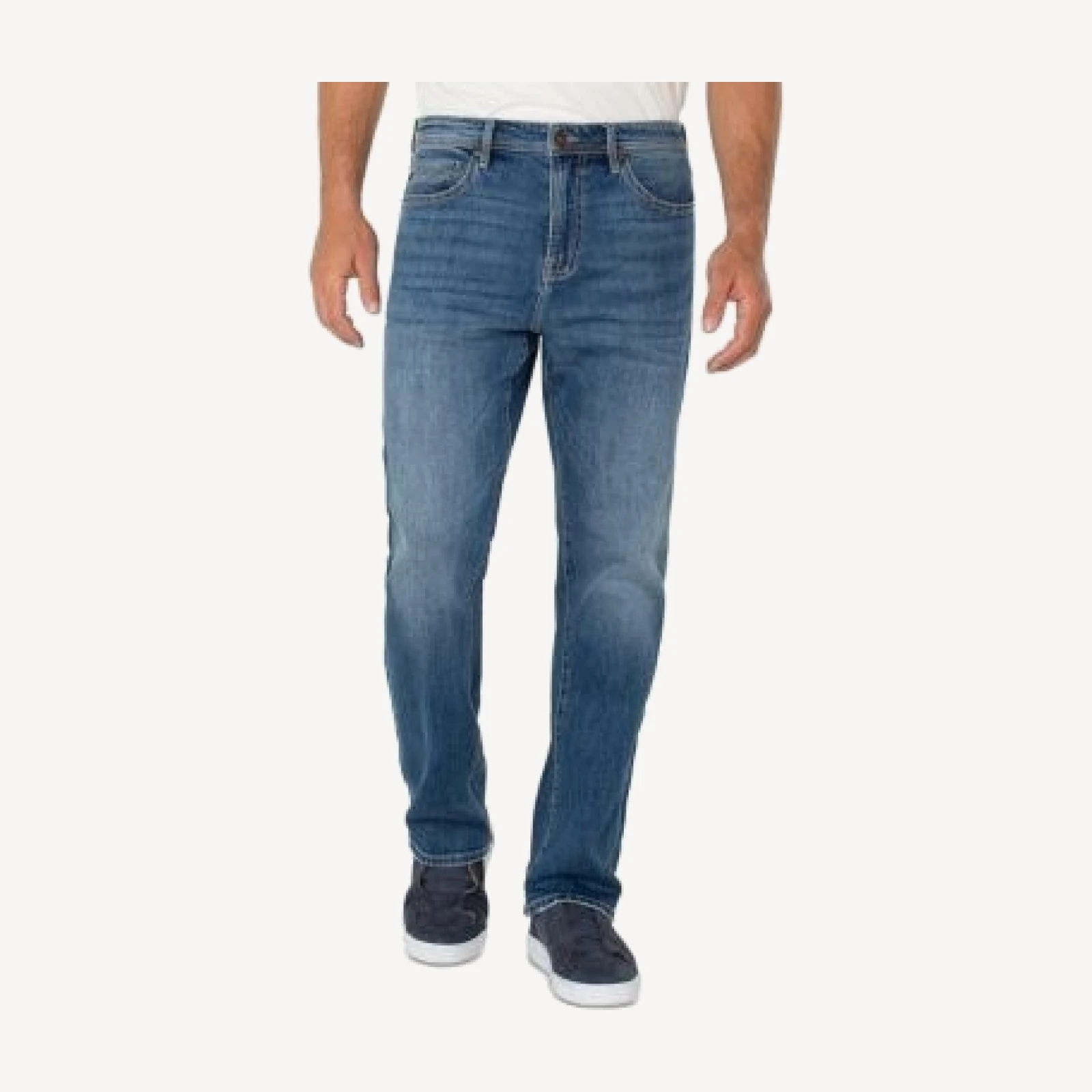 Liverpool Los Angeles Sutton Relaxed Fit Jeans in Belmonte Blue