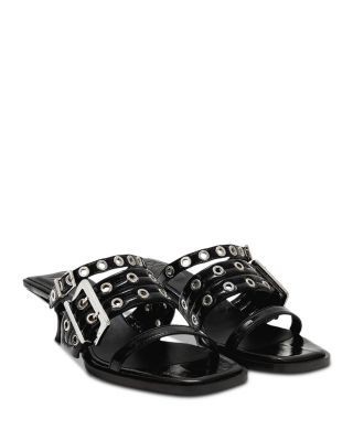 Ganni Women's Buckle Strap Mules, photo 3