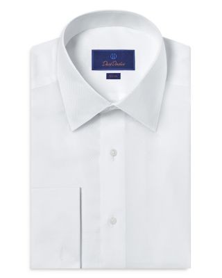 David Donahue Slim Fit Boxed French Cuff Formal Shirt