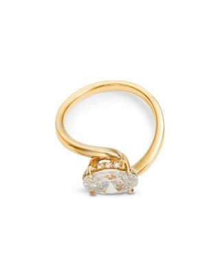 Bloomingdale's Fine Collection Certified Lab Grown Diamond Oval Solitaire Ring in 14K Yellow Gold, 2.0 tcw