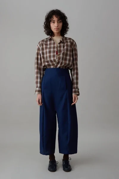 MORGAN PANT | MARINE TROPICAL WOOL
