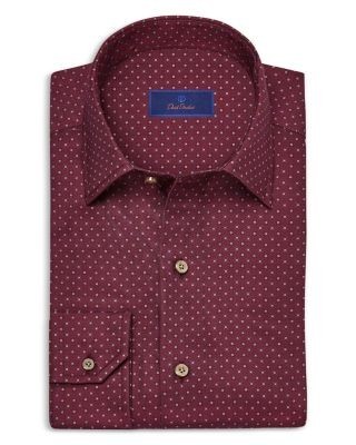 David Donahue Printed Sport Shirt
