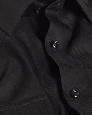 David Donahue Trim Fit Twill Western Shirt