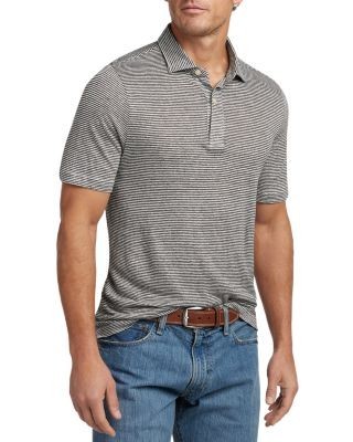 David Donahue Weekender Linen Polo Shirt