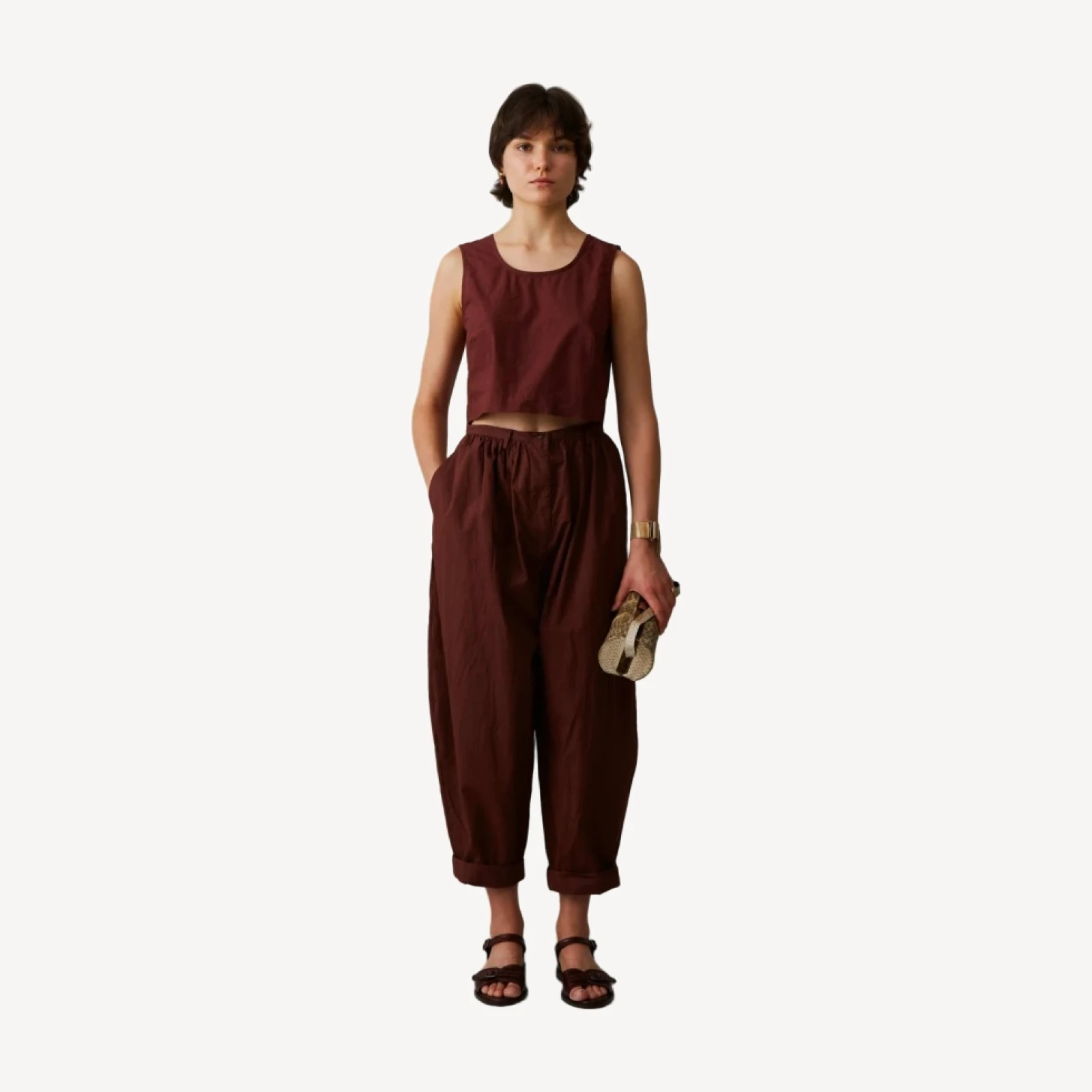 CAMILLE SHELL | BROWNSTONE POPLIN