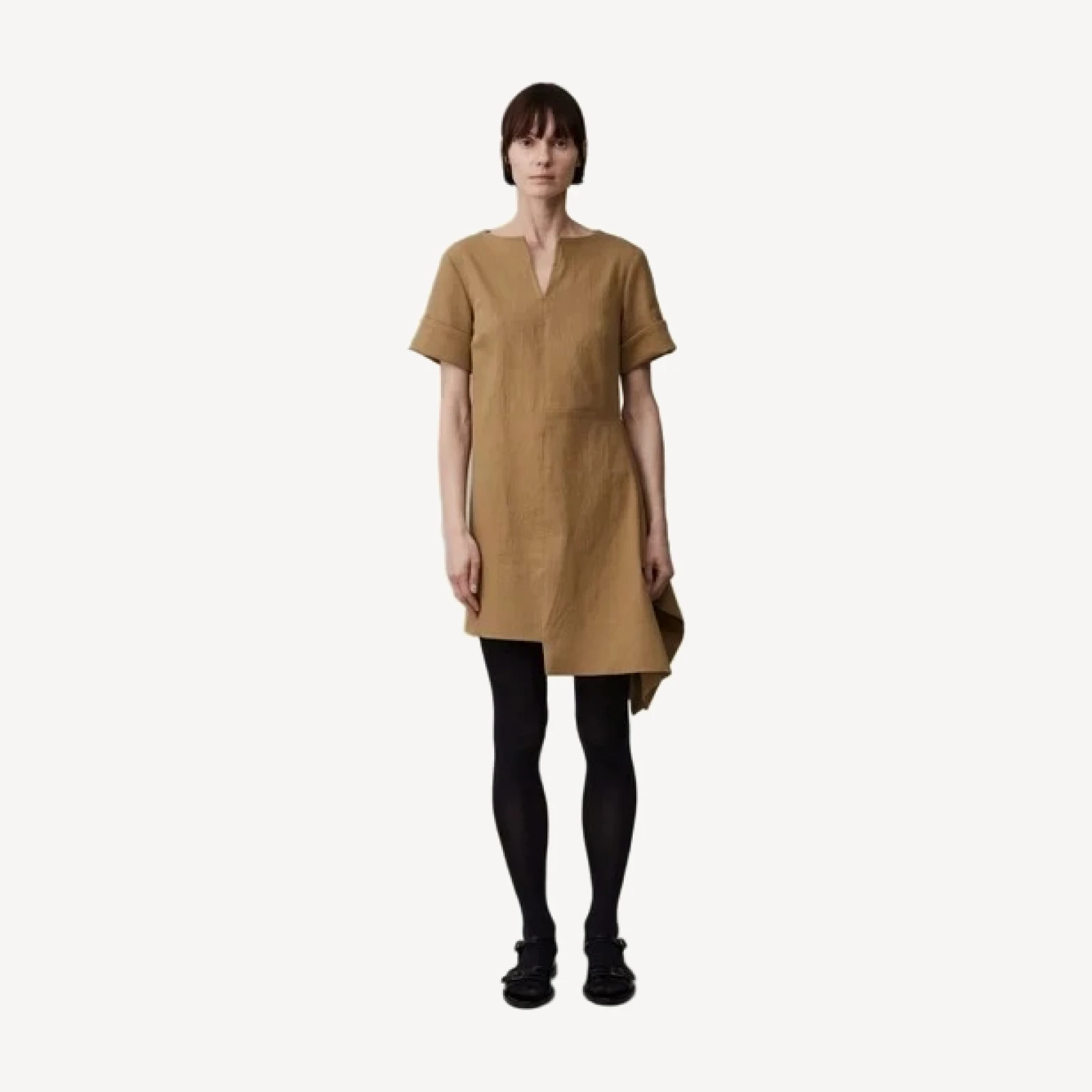 GRETA DRESS | TOAST SLUB COTTON