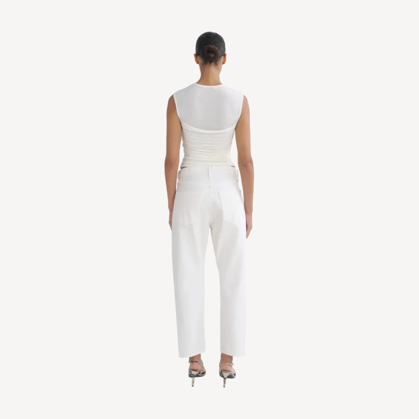 90's Crop Mid Rise Straight in Fortune Cookie