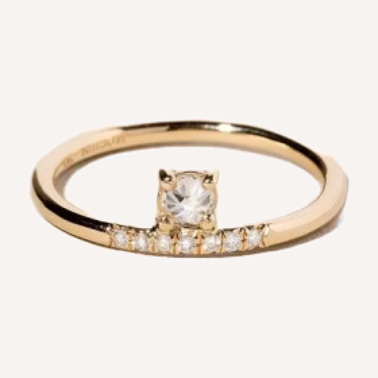 Stacked Ring - White Diamond