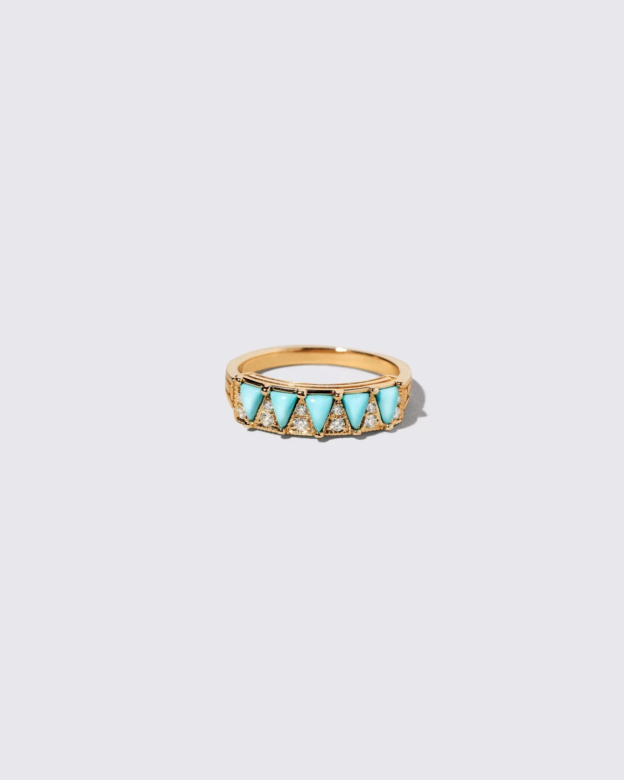 Five Triangle Ring - Turquoise