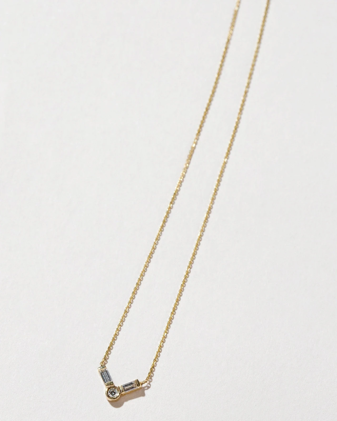 Baguette Bar Necklace