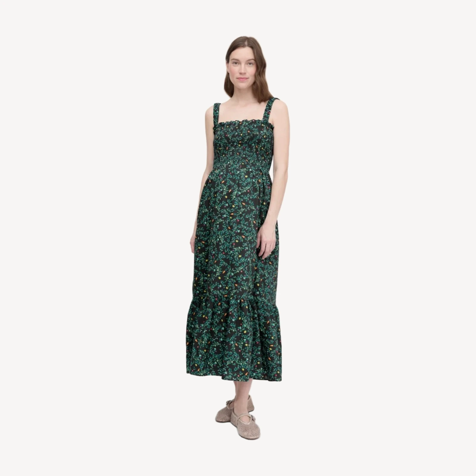 The Maternity Anjuli Nap Dress - Midnight Garden