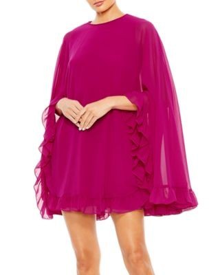 Mac Duggal Ruffle Trim Dress