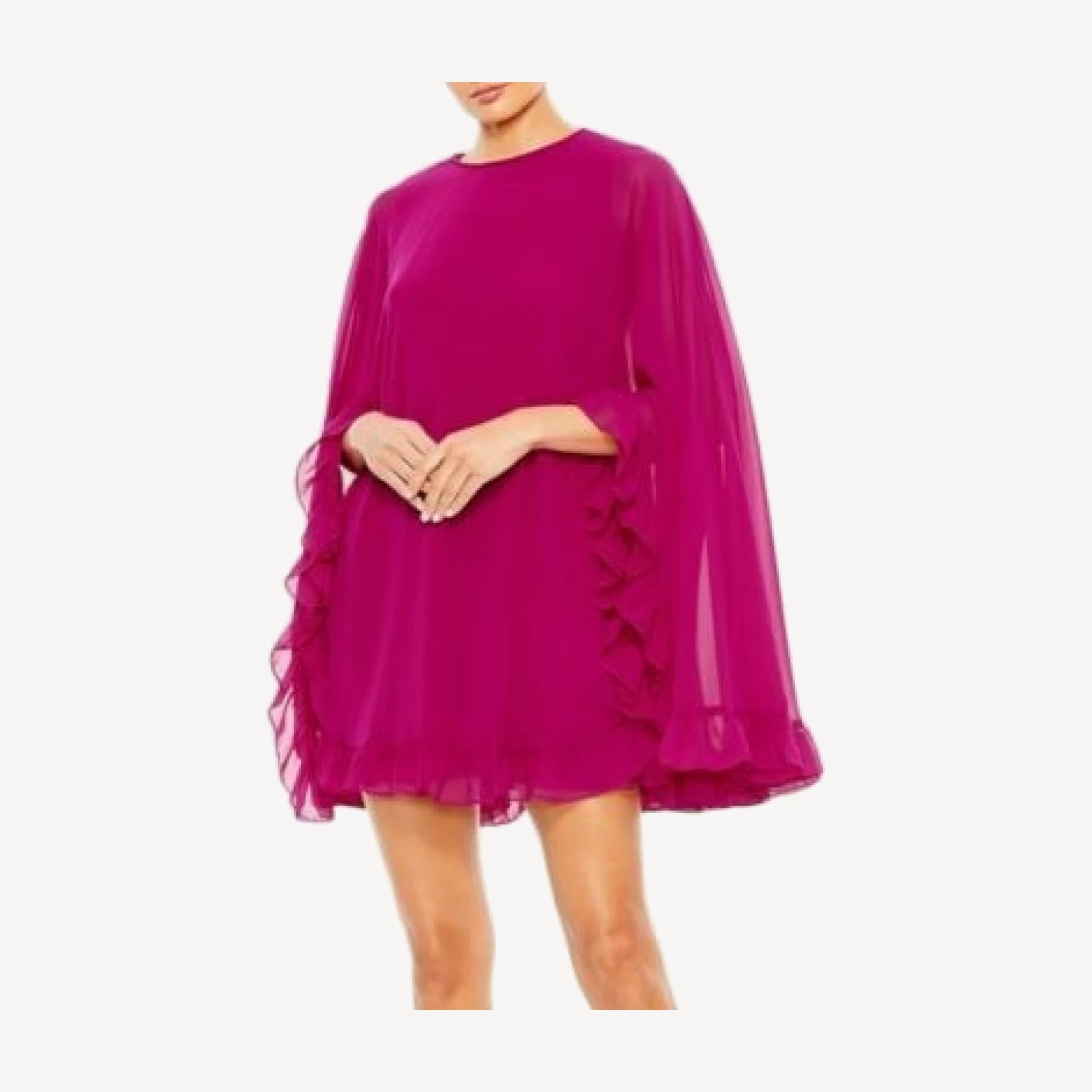 Mac Duggal Ruffle Trim Dress