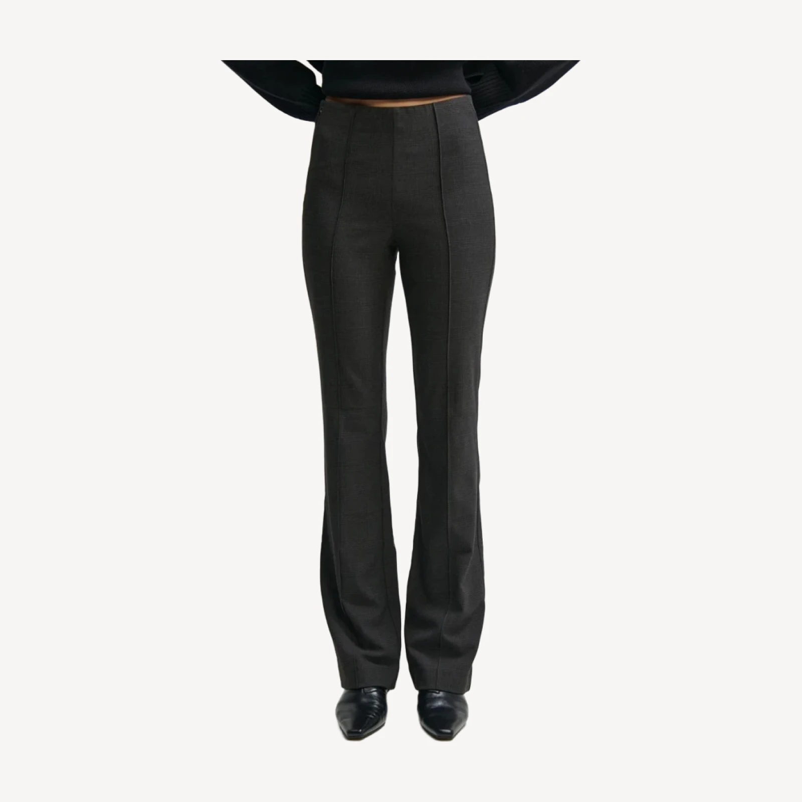 PLAID LONG FLARE PANT