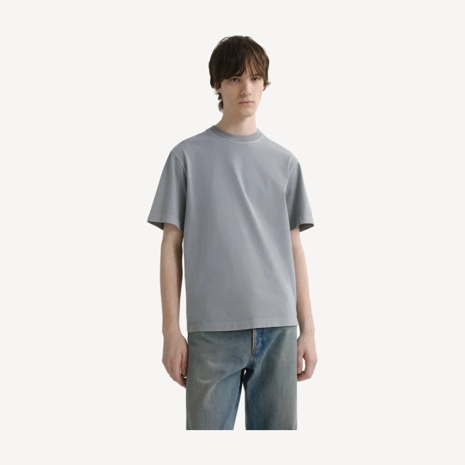 Asha Mock Neck Tee in Flint