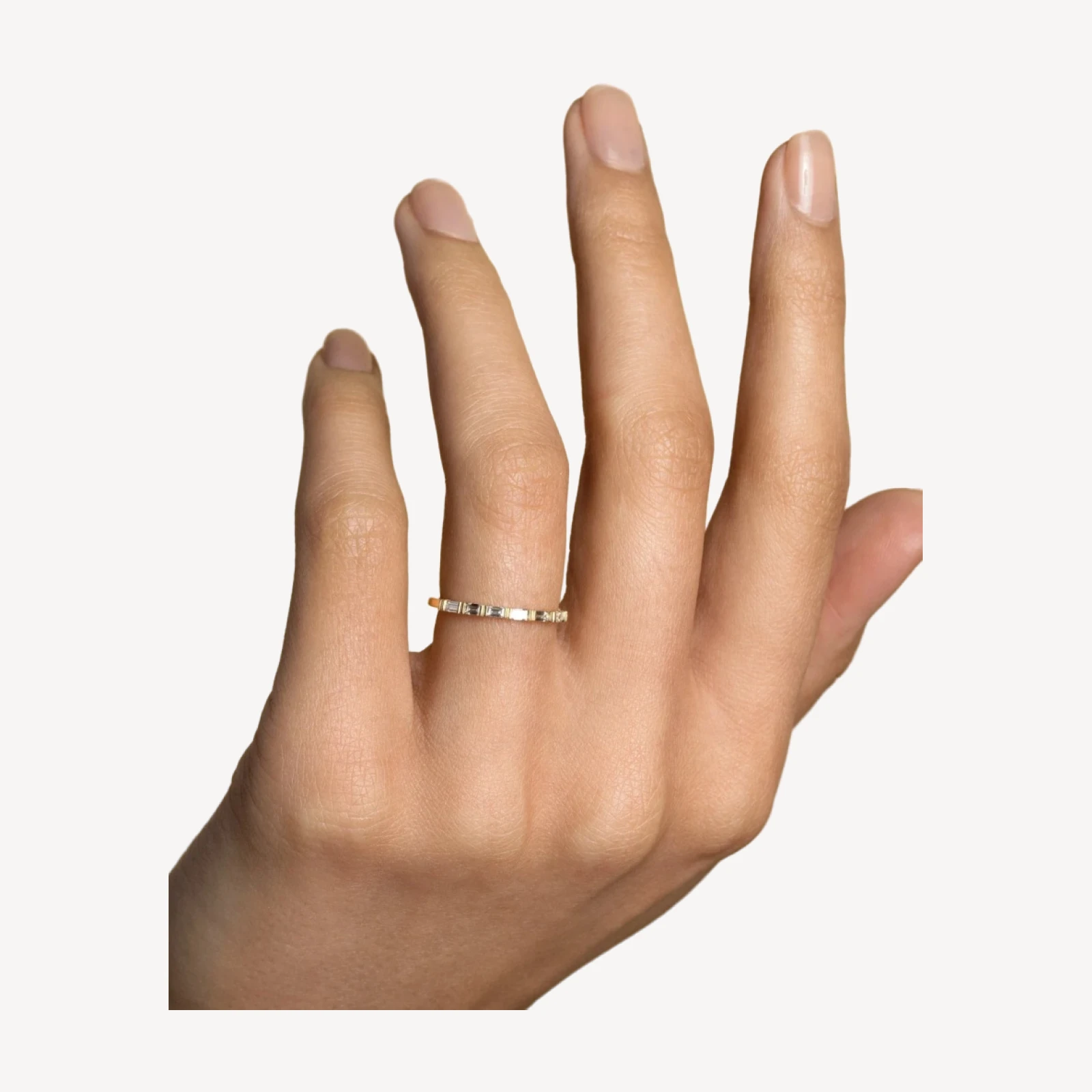 Bar Set Baguette Band - 1.5mm