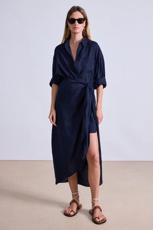 Alessandra Sarong Shirt Dress