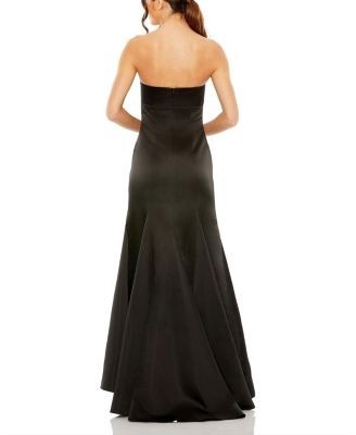 Mac Duggal Statement Bow Strapless Mermaid Gown