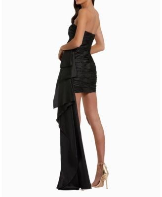Mac Duggal Strapless Ruched Mini Dress