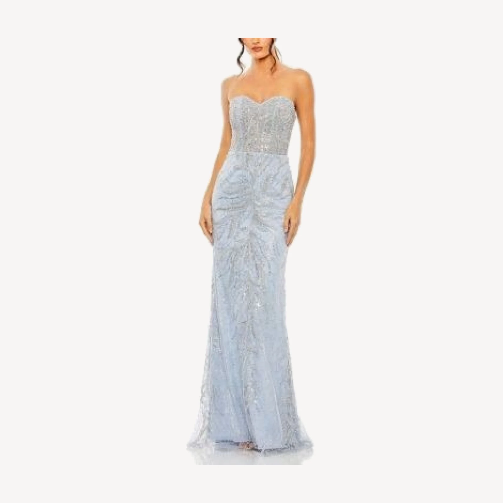 Mac Duggal Strapless Embellished Gown