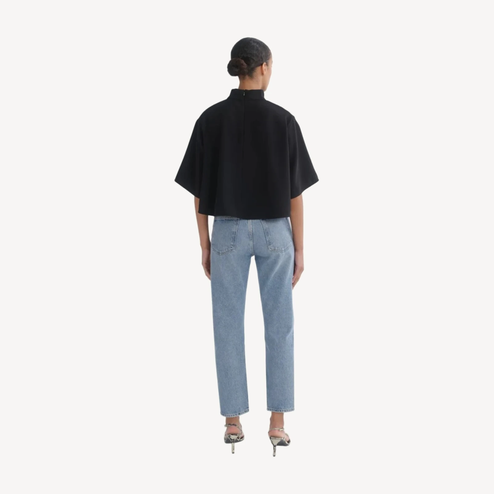 90's Pinch Waist Crop in Stage