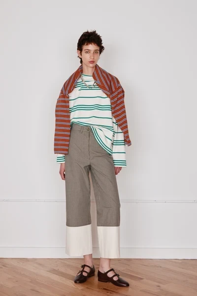 STEWART PANT | BROWN & BLACK MINI CHECK