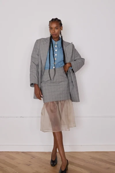 MANI SKIRT | GLEN PLAID