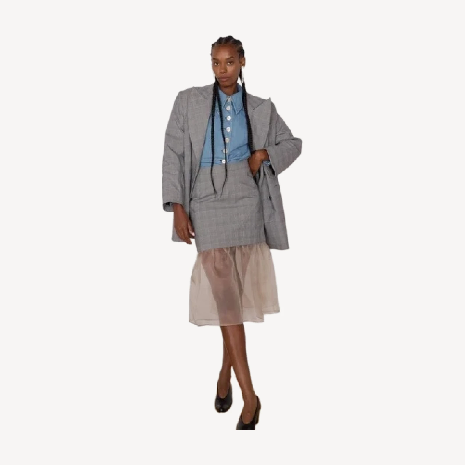 MANI SKIRT | GLEN PLAID