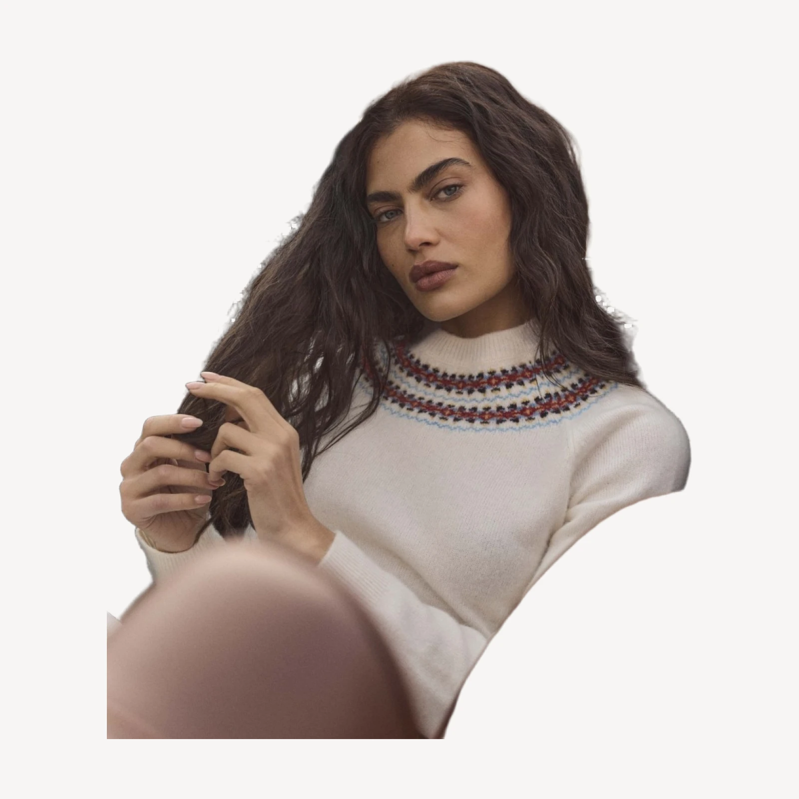 BONIFACE SWEATER -- IVORY ANNECY FAIR ISLE
