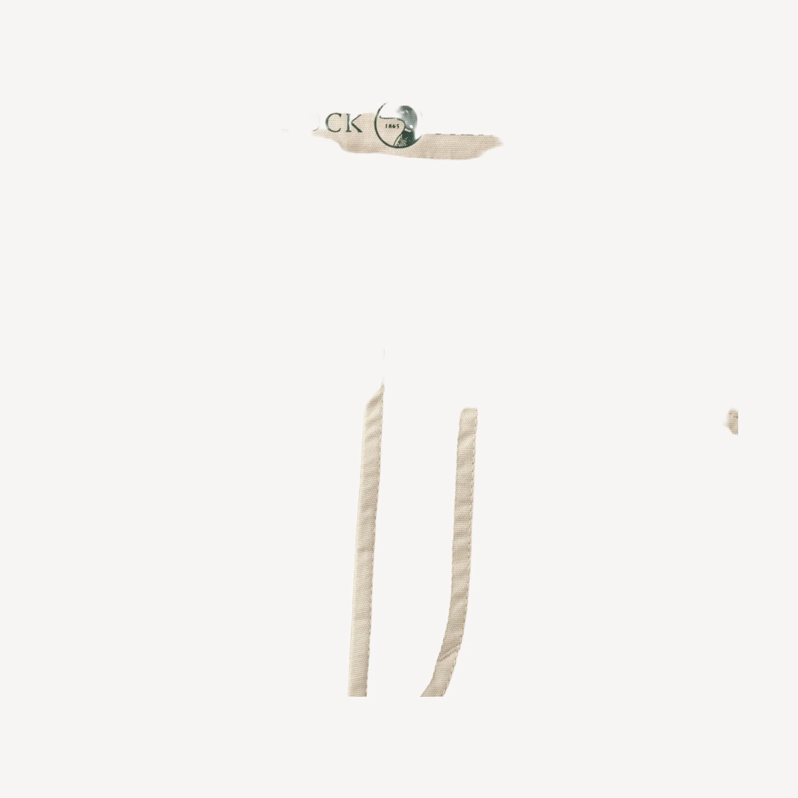 Classic Fit Pinpoint Canvas Five-Pocket - Stone