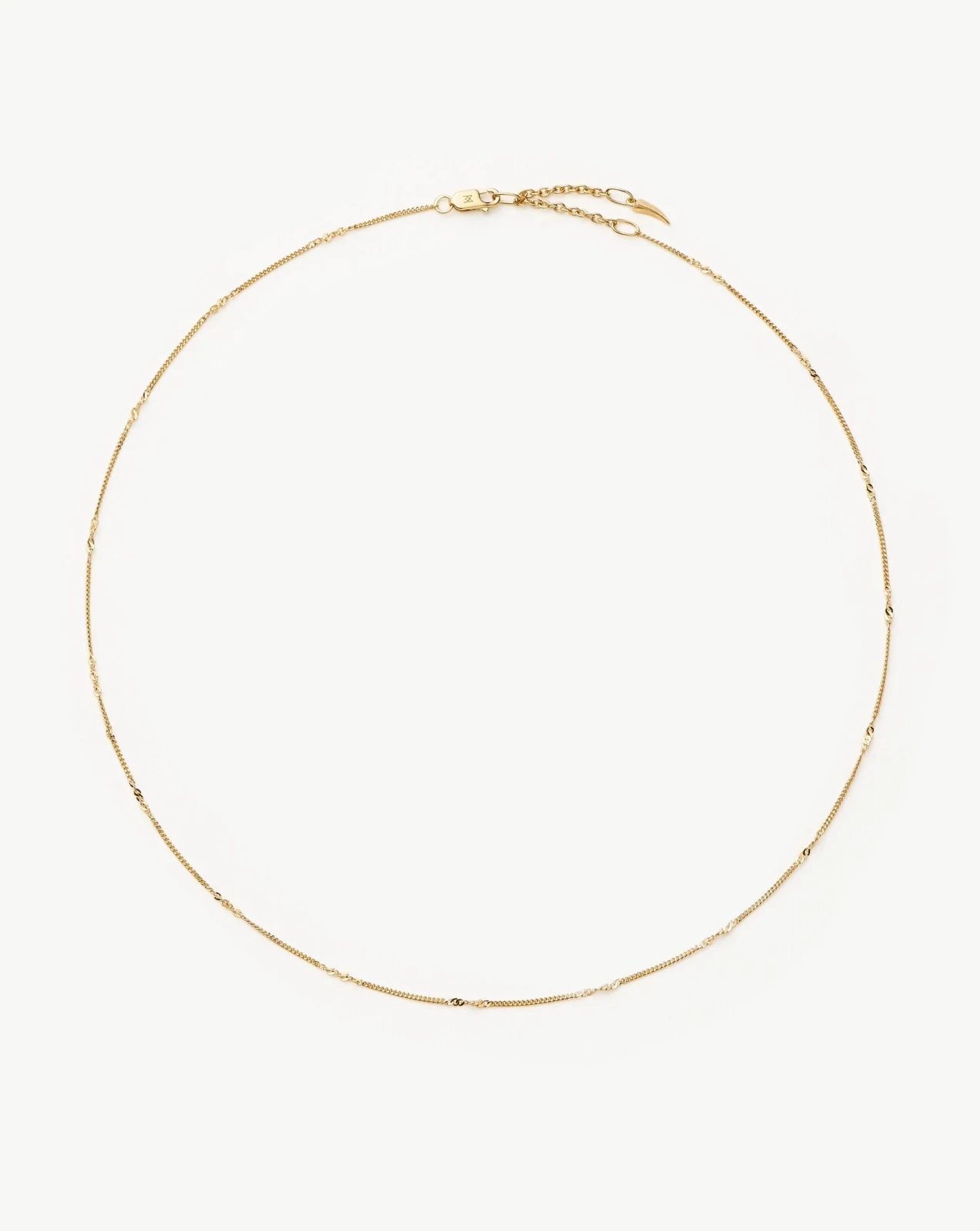 Solid Gold Twisted Curb Chain Choker
