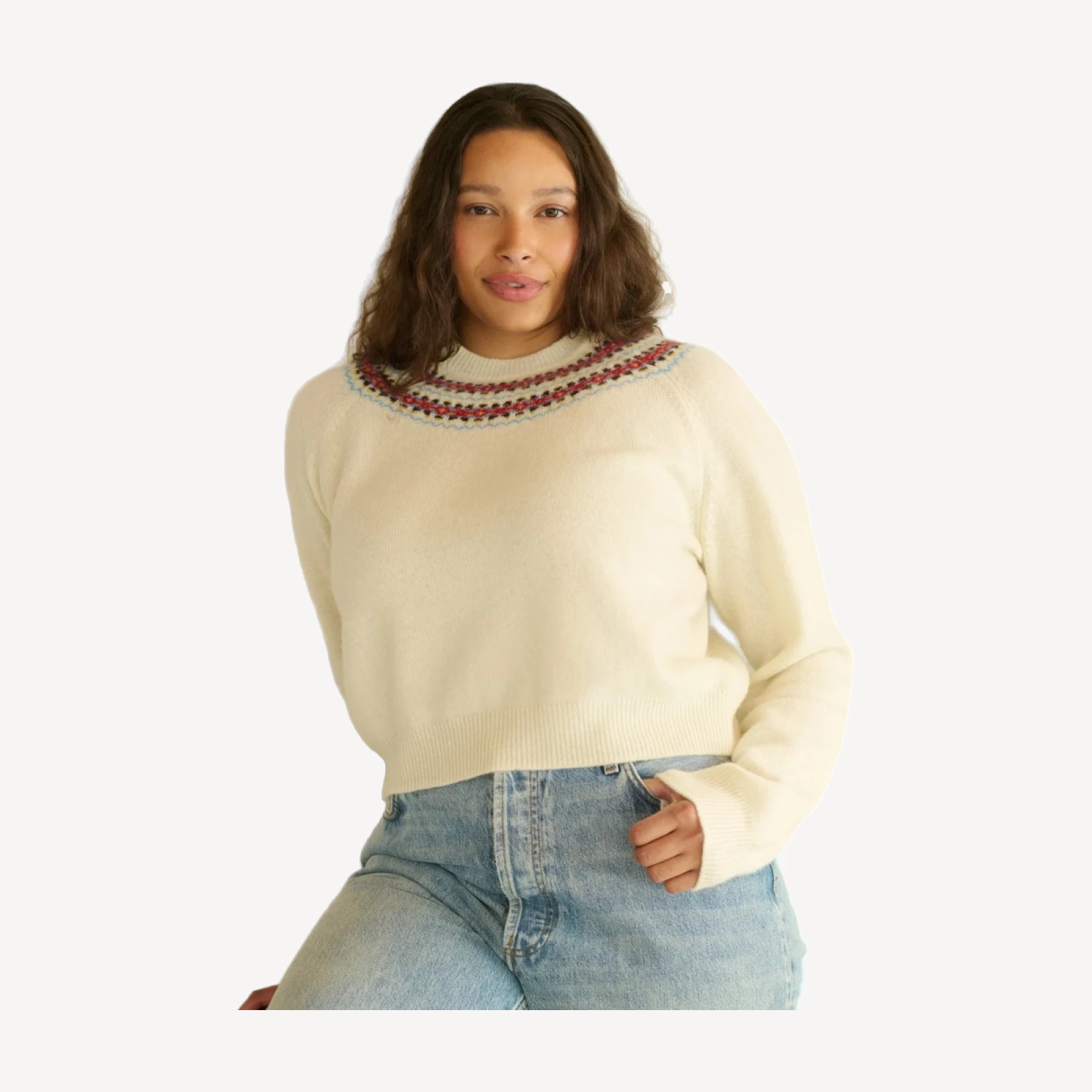 BONIFACE SWEATER -- IVORY ANNECY FAIR ISLE
